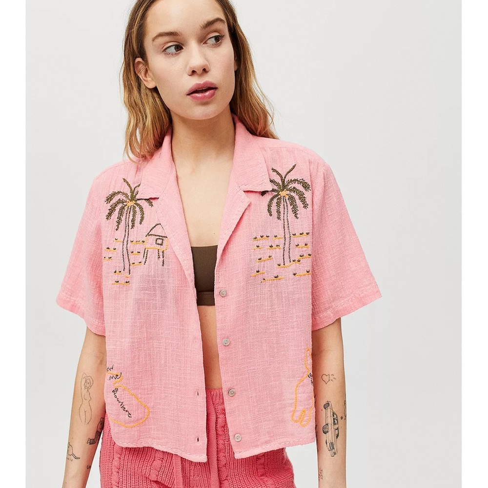 UO sunshine Bowie button front EUC